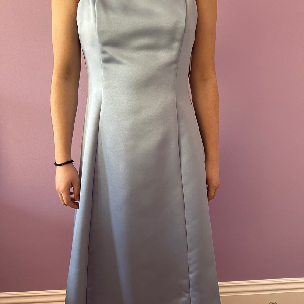 Jessica McClintock Fit & Flare Satin Bridal/Prom/Cocktail Dress
